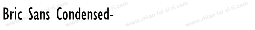 Bric Sans Condensed字体转换